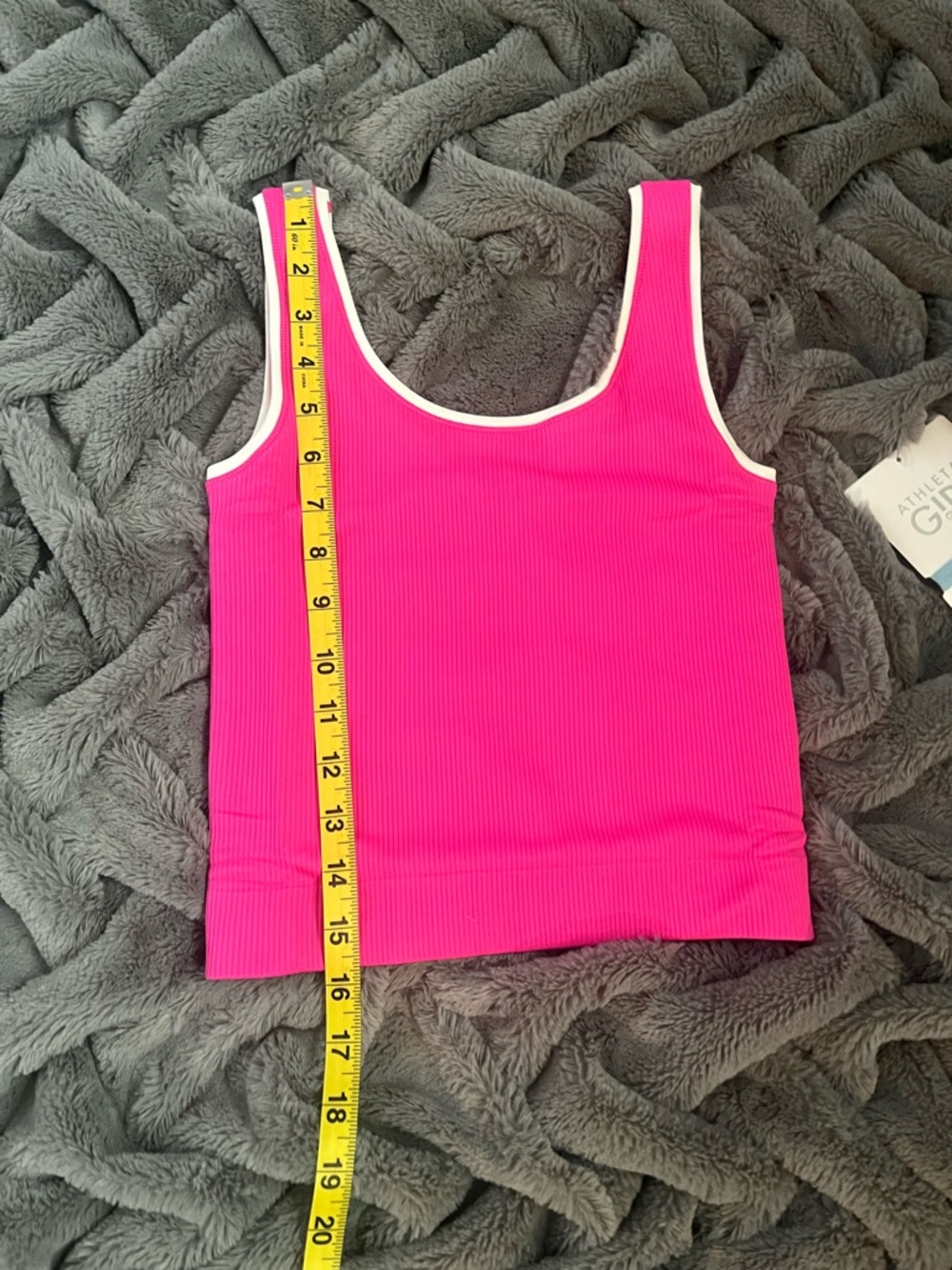 NWT Athleta Girl Rise Above Rib Crop Tank XL/(14) - Picture 7 of 8